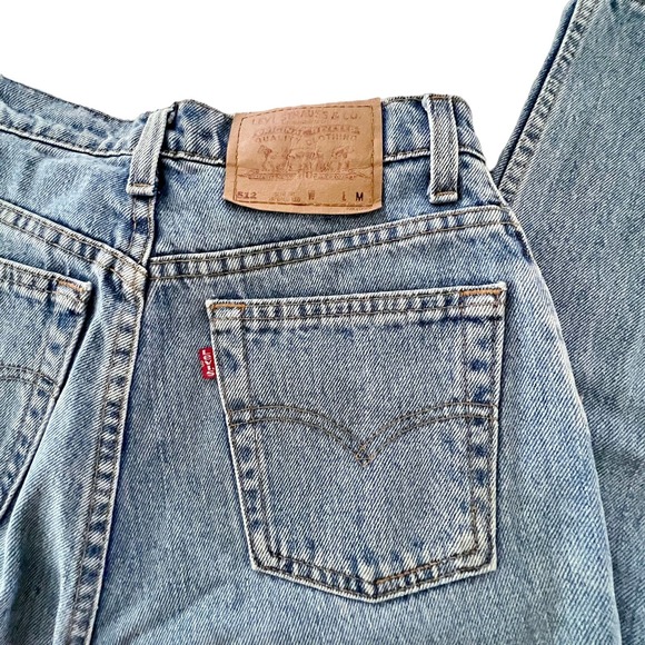 Vintage 90s Levi’s 512 Slim Fit Tapered Leg 7 MED/27" Waist Blue Jeans Denim - Picture 7 of 11